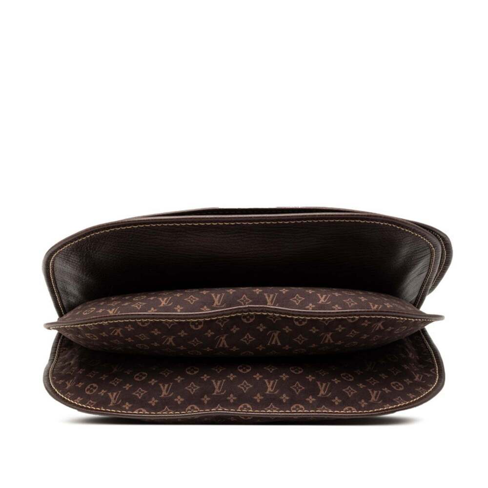 LOUIS VUITTON Authentic Brown Monogram Leather Shoulder Bag - Picture 3 of 6